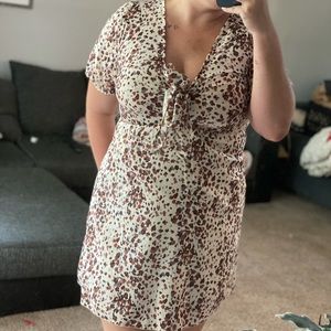 Brown spot dress